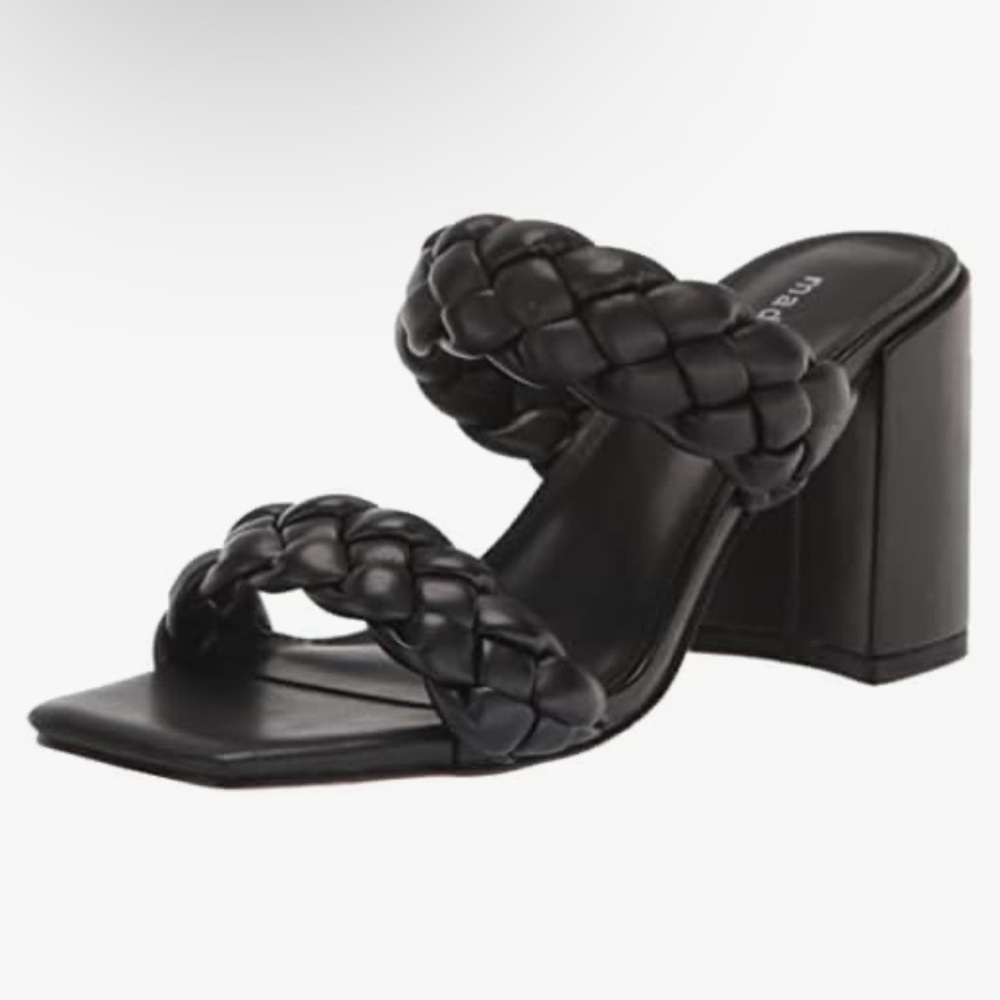 Madden Girl Black Braided Heels